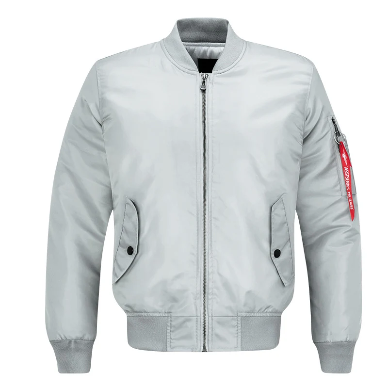 Herren leichter gesteppter Nylon-Bomber mit Utility-Ärmeltasche und gerippten Bündchen Drune