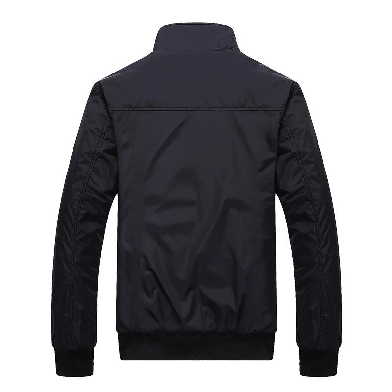 Herren leichter gefütterter Urban‑Bomber mit kariertem Innenfutter, windabweisender Shell und Rippbündchen Drune