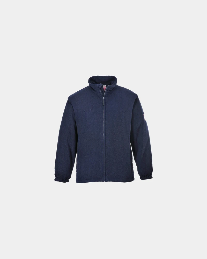 Fleecejacke antistatisch flammhemmend zum Personalisieren