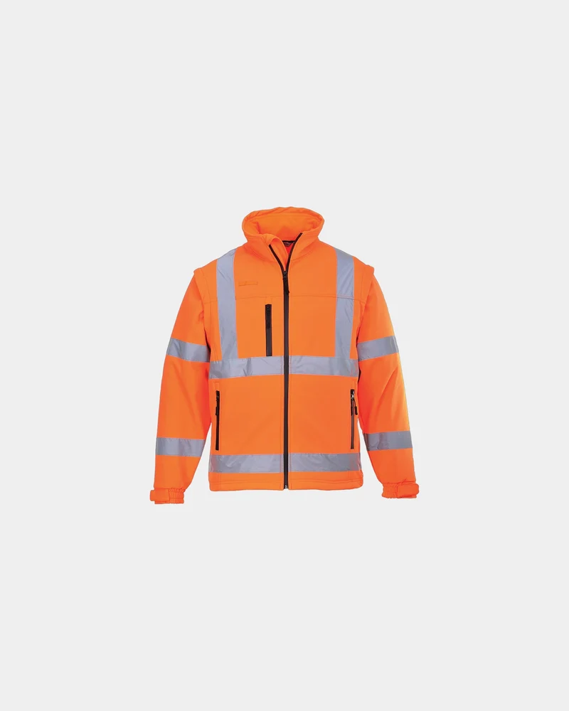 Softshelljacke hochsichtbar Portwest zum Personalisieren