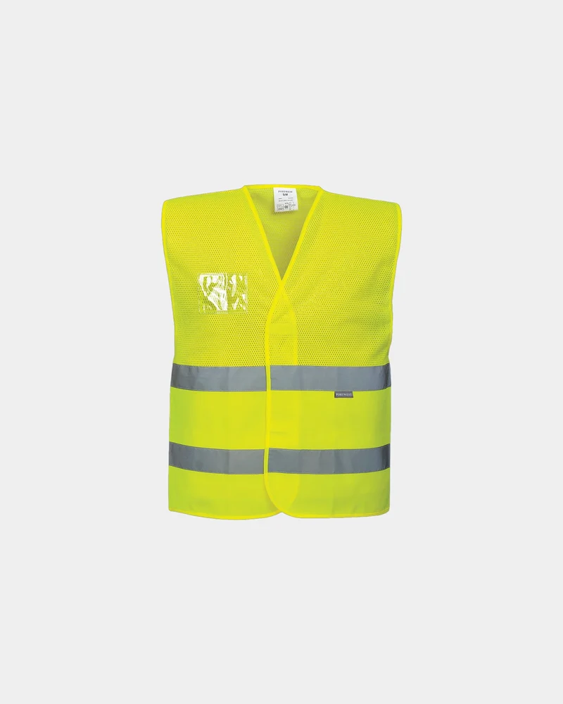 Hi-Vis-Weste semi-transparent zum Personalisieren