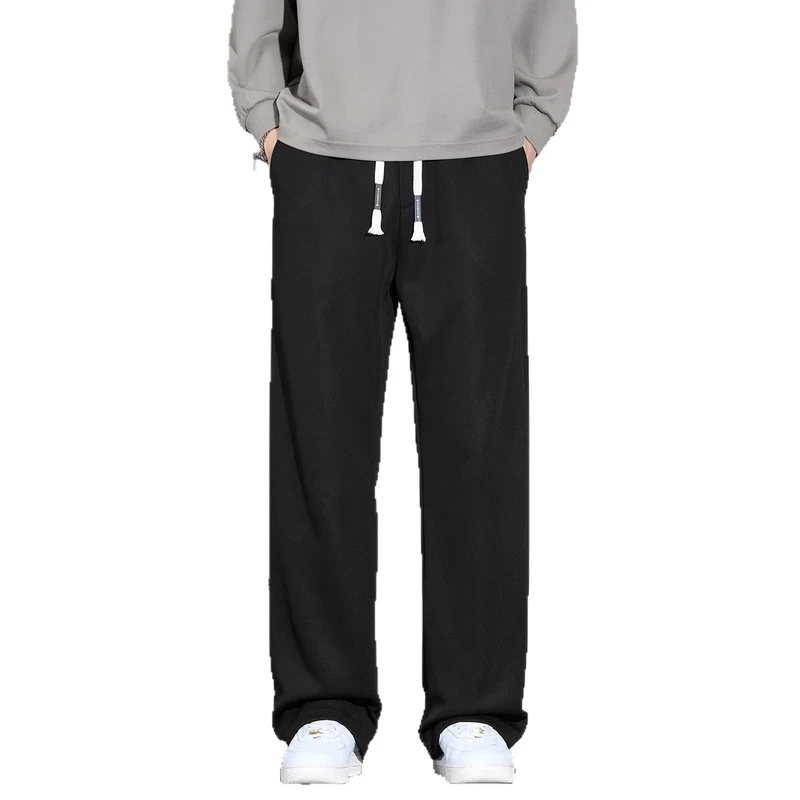 Herren Weite Relaxed-Jogginghose mit Tunnelzug und geradem Bein Drune
