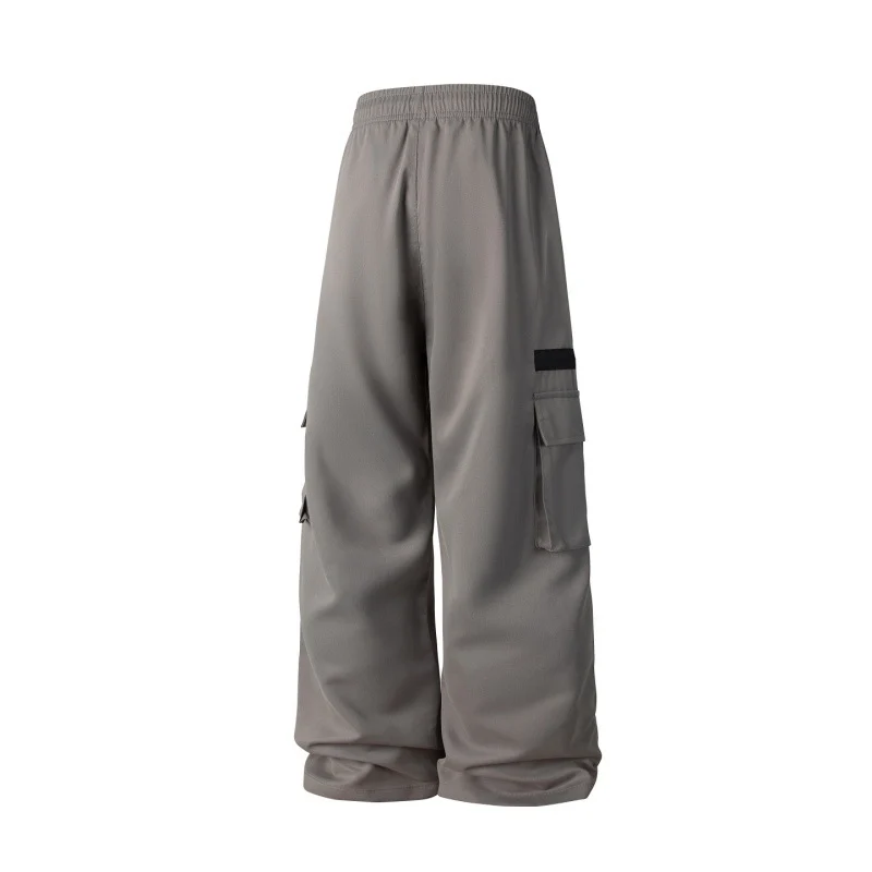Herren Weite Cargo-Hose im Oversize-Schnitt mit elastischem Tunnelzugbund und Multifachtaschen Drune