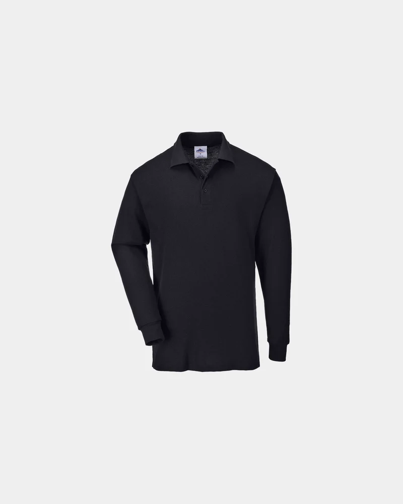 Poloshirt langarm Polyester Baumwolle Portwest zum Personalisieren
