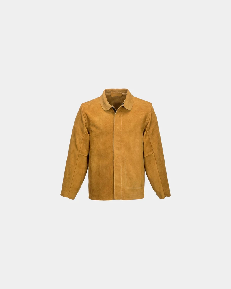 Schweißjacke aus Leder zum Personalisieren