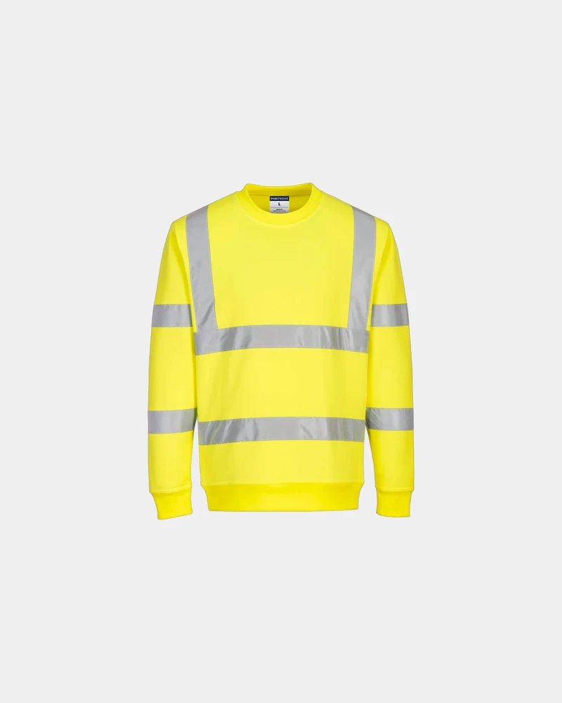 Sweatshirt Polyester 190T hochvisibel zum Personalisieren