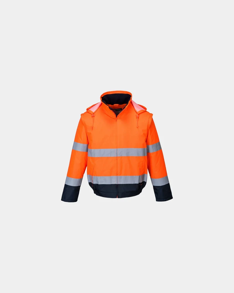 Warnschutzjacke 2-in-1 gefüttert zum Personalisieren