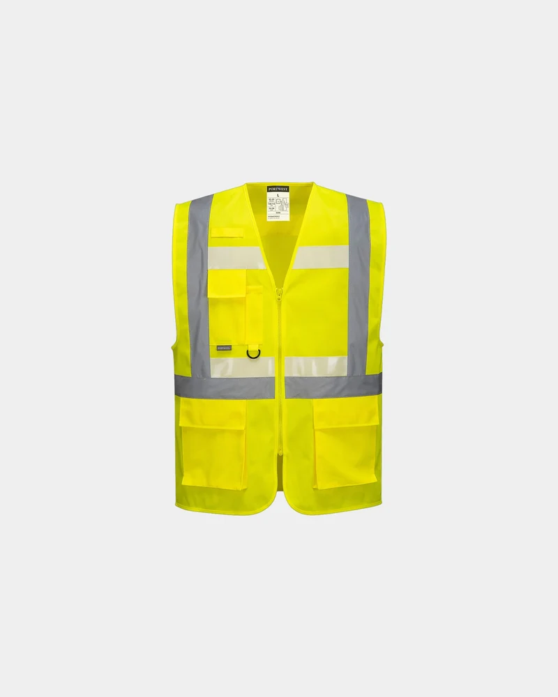 Warnweste reflektierend Portwest Glowtex zum Personalisieren