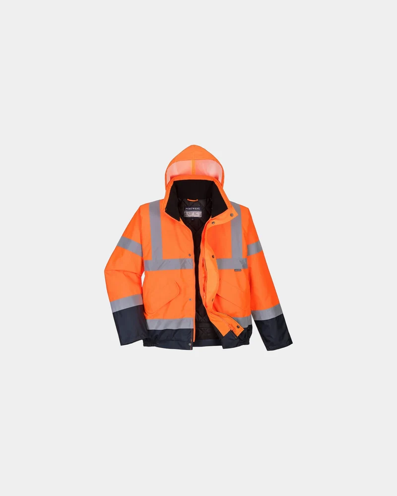 Warnjacke zweifarbig Polyester Portwest zum Personalisieren