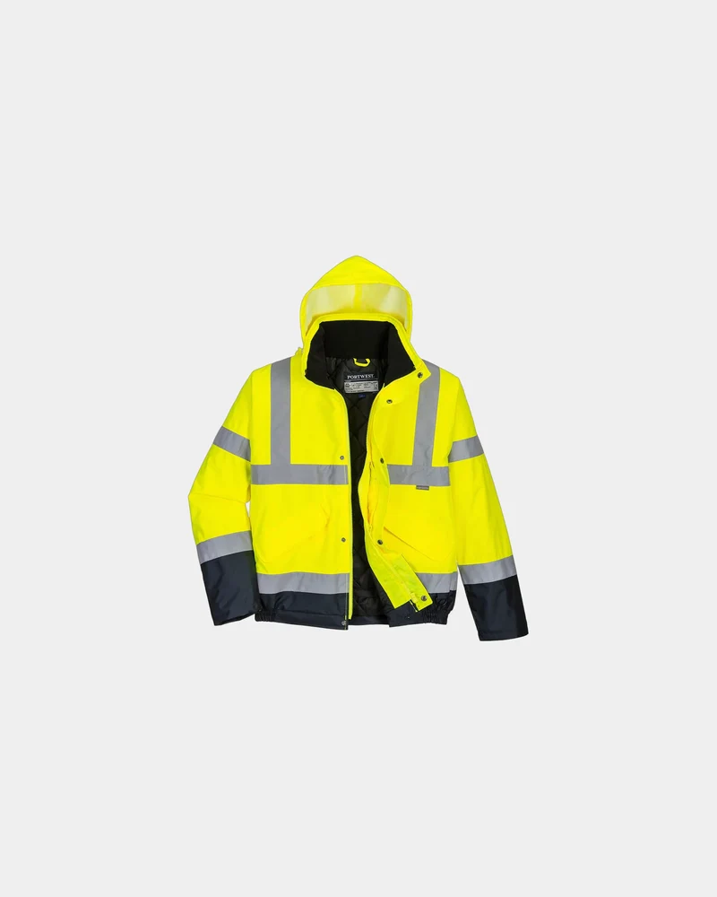 Warnjacke zweifarbig Polyester Portwest zum Personalisieren