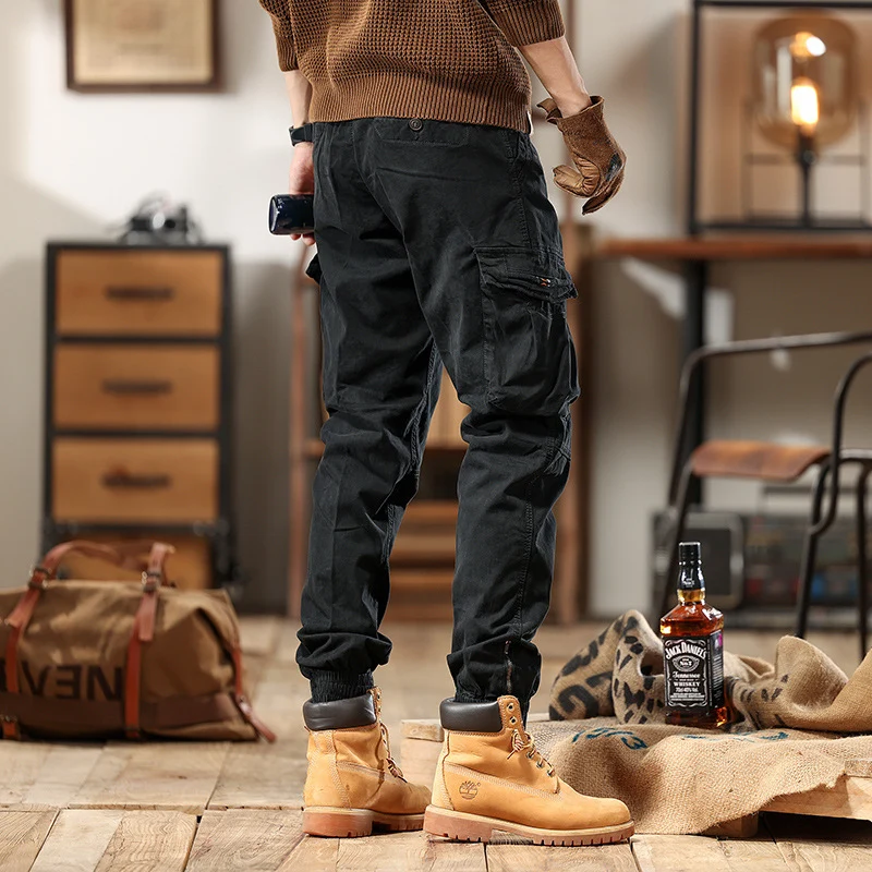 Herren Utility-Cargohose mit elastischem Saum und Knieverstärkung Drune