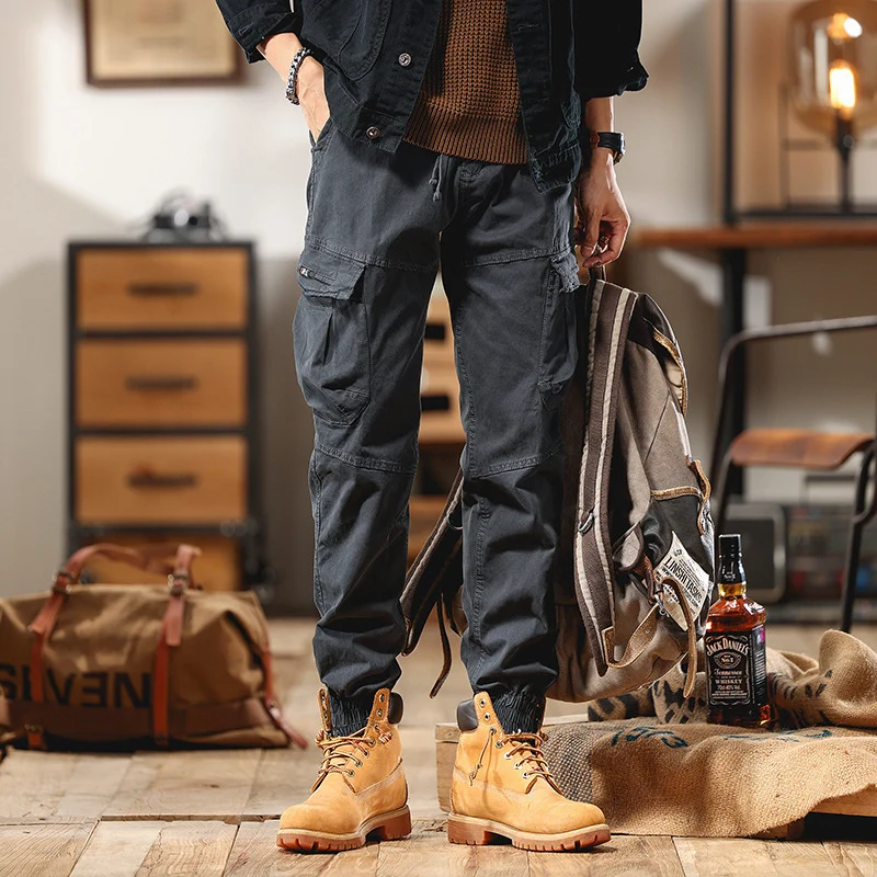 Herren Utility-Cargohose mit elastischem Saum und Knieverstärkung Drune