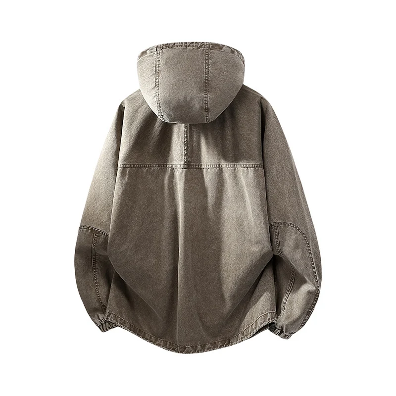 Herren Urban-Workwear Kapuzenjacke aus Canvas mit großen Stautaschen Drune