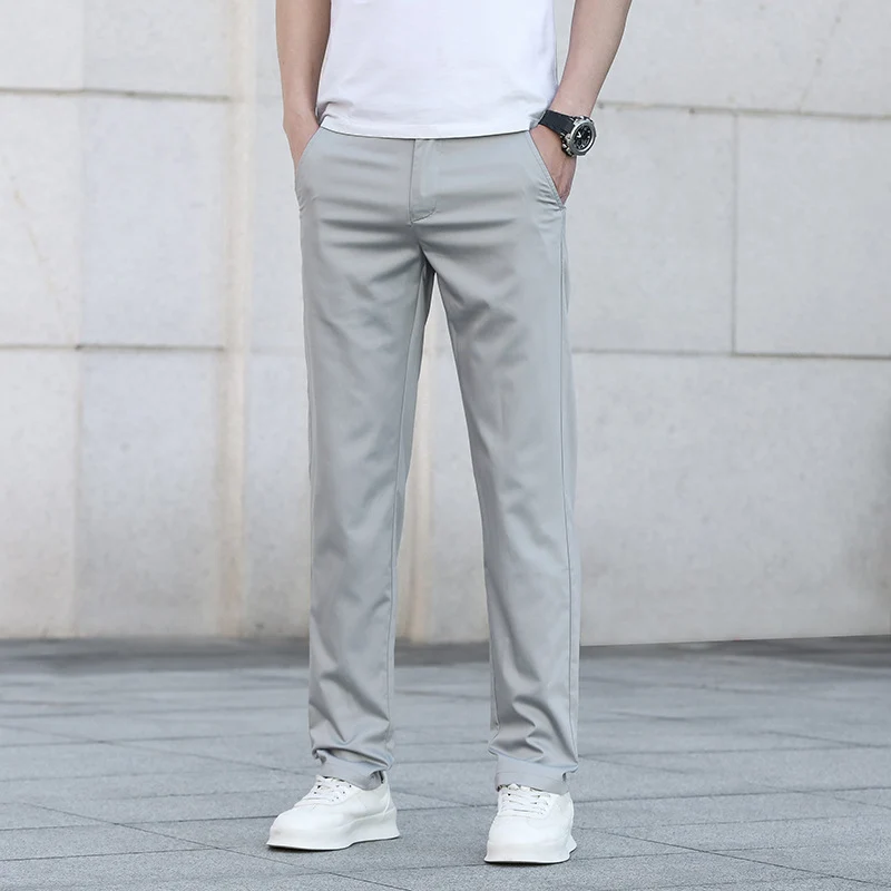 Herren Schmale Stretch-Chinohose im Business-Casual-Look Drune