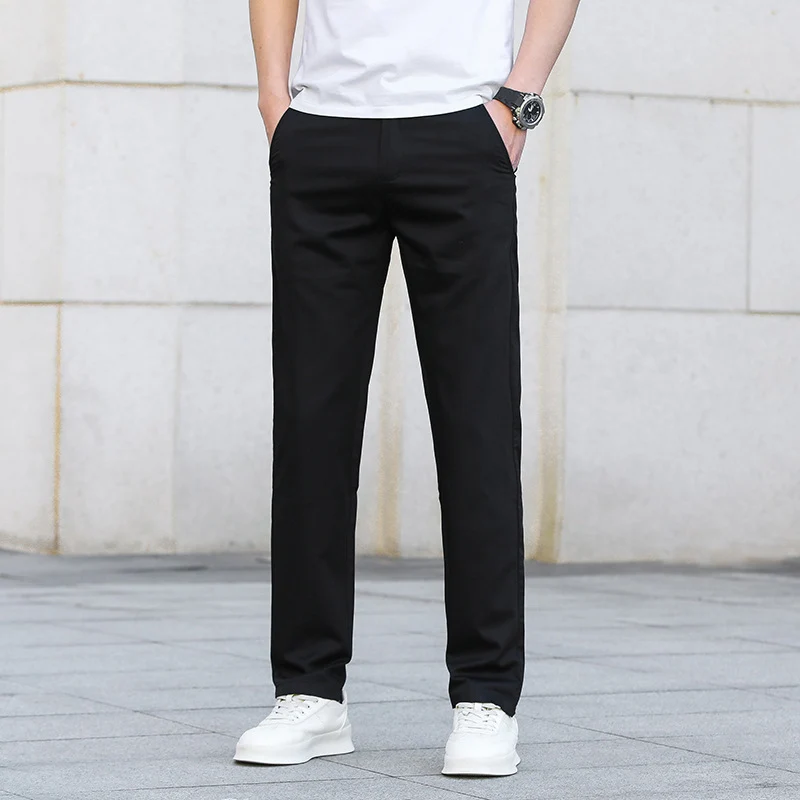Herren Schmale Stretch-Chinohose im Business-Casual-Look Drune