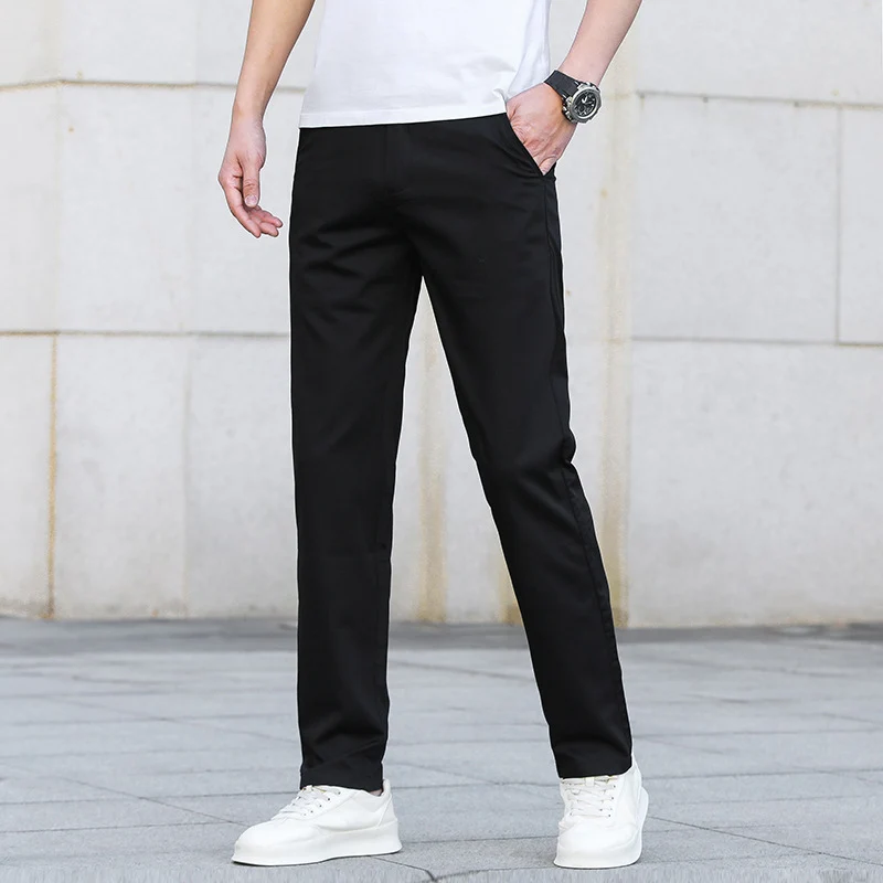 Herren Schmale Stretch-Chinohose im Business-Casual-Look Drune