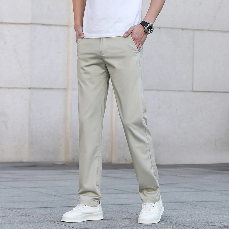 Herren Schmale Stretch-Chinohose im Business-Casual-Look Drune
