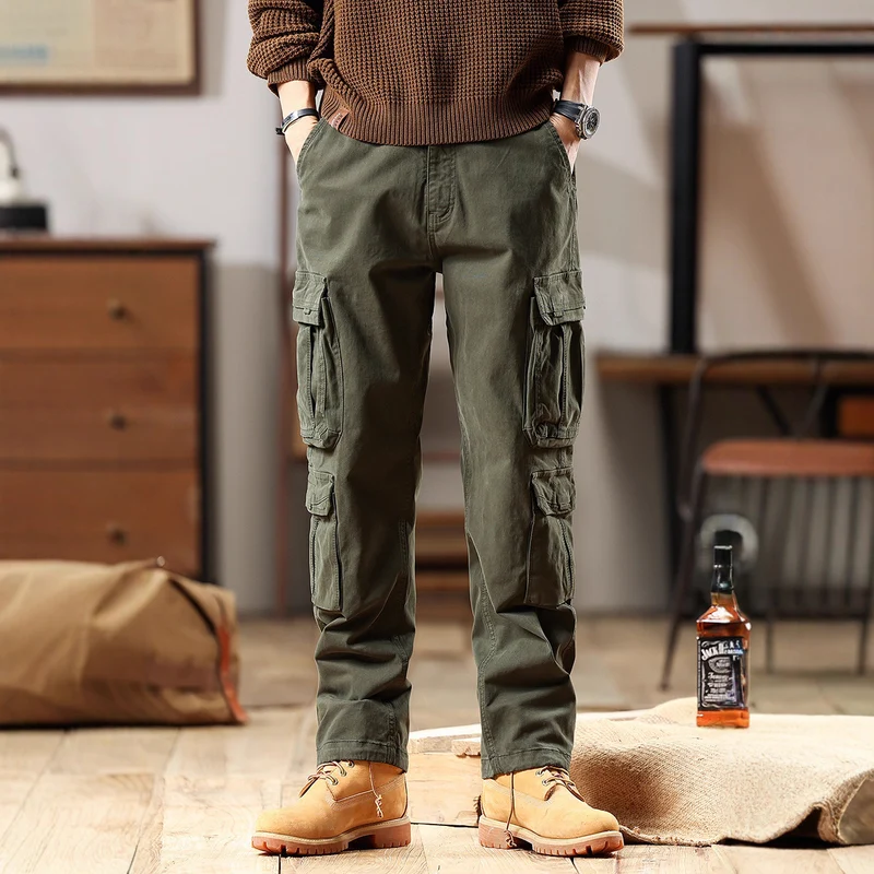 Herren Robuste Cargohose aus Baumwoll-Twill mit Mehrfachtaschen Drune