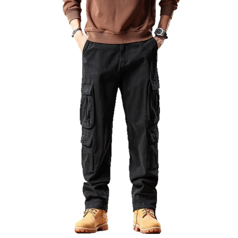 Herren Robuste Cargohose aus Baumwoll-Twill mit Mehrfachtaschen Drune