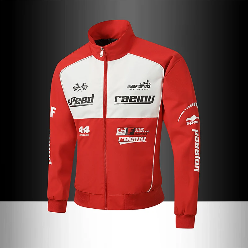 Herren Rennsport-Trackjacke im Retro-Motorsport-Stil Drune