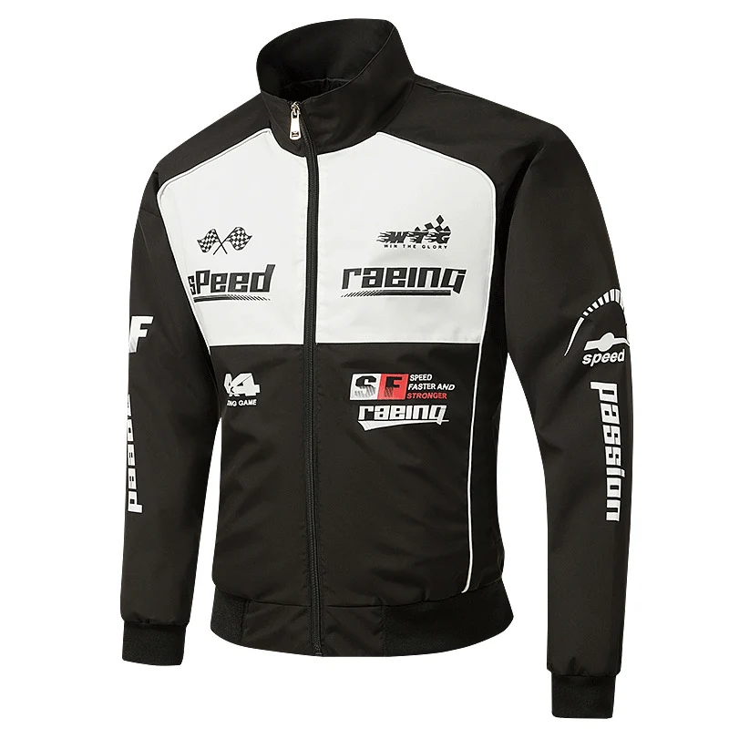 Herren Rennsport-Trackjacke im Retro-Motorsport-Stil Drune