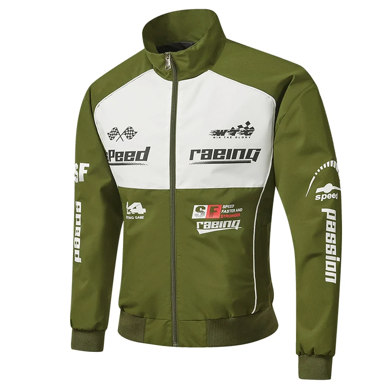 Herren Rennsport-Trackjacke im Retro-Motorsport-Stil Drune
