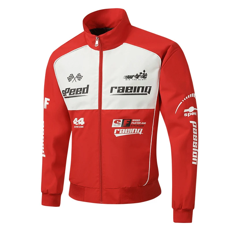 Herren Rennsport-Trackjacke im Retro-Motorsport-Stil Drune