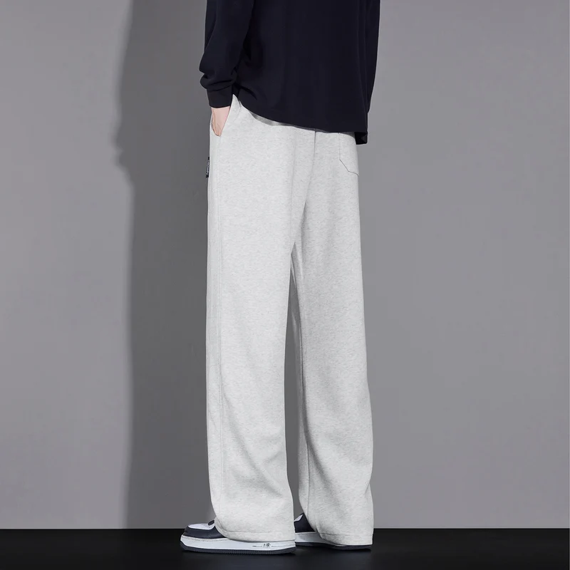 Herren Locker geschnittene Sweatpants mit Kordelzug und geradem Bein Drune