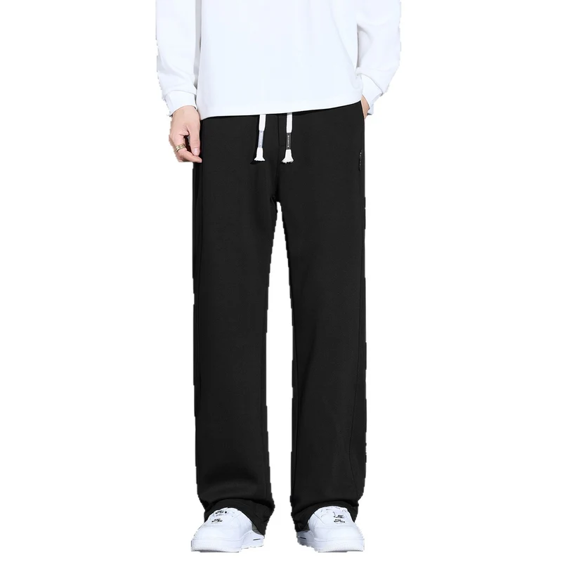 Herren Locker geschnittene Sweatpants mit Kordelzug und geradem Bein Drune
