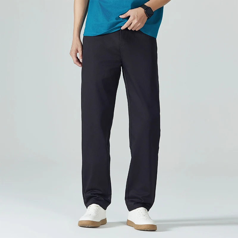 Herren Locker geschnittene Baumwoll-Chino mit Komfortbund und dezentem Stretch Drune