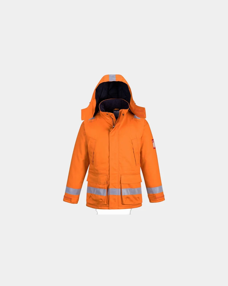 Winterparka flammhemmend antistatisch zum Personalisieren
