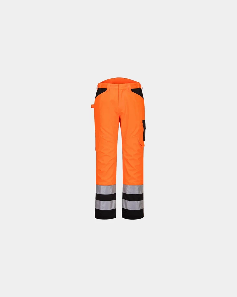 Warnschutzhose Hi-Vis Portwest PW2 zum Personalisieren