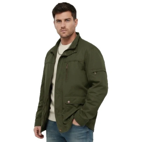 Herren leichte Outdoor-Utility Jacke mit Stehkragen Drune