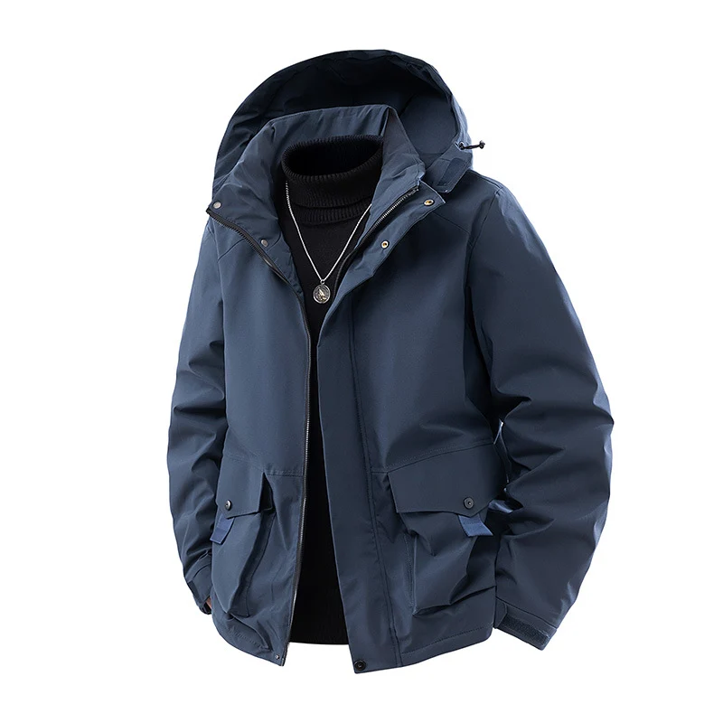 Herren Kapuzen-Parka mit technischer Wetterschutzmembran, isolierter Steppfüllung und Utility-Taschen Drune