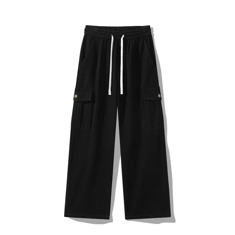Herren Cargo-Hose im weiten Relaxed-Fit mit Tunnelzugbund und Mehrfachtaschen Drune
