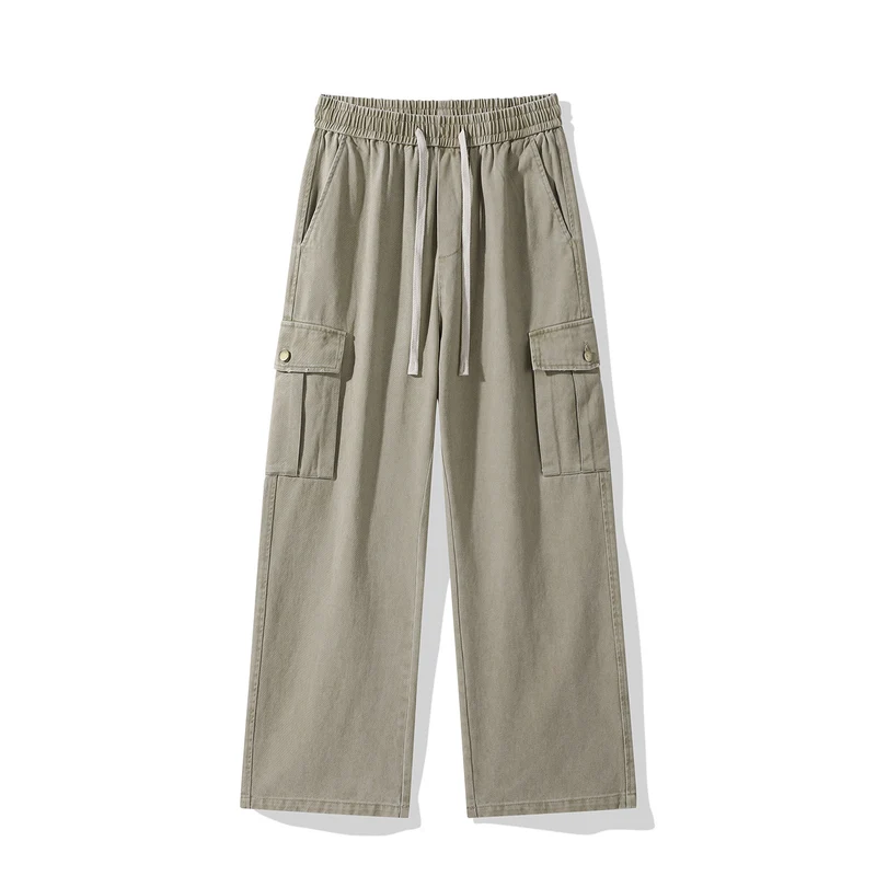 Herren Cargo-Hose im weiten Relaxed-Fit mit Tunnelzugbund und Mehrfachtaschen Drune