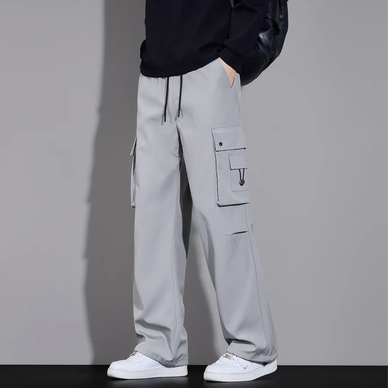 Herren Cargo-Hose im Loose-Fit mit Multifachtaschen und Tunnelzugbund Drune