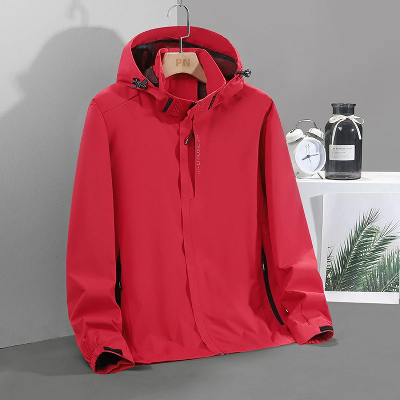 Herren Leichte Softshell-Kapuzenjacke mit verdecktem Reißverschluss und winddichter Membran Drune