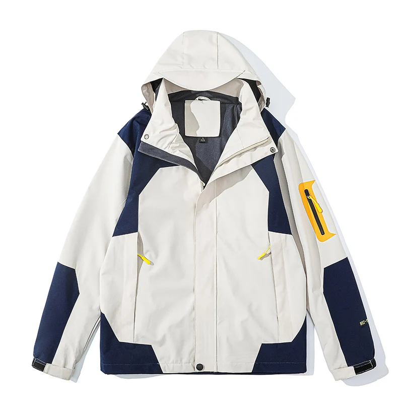 Herren leichte Softshell-Kapuzenjacke mit Fleece-Innenlage und Ärmeltasche Drune