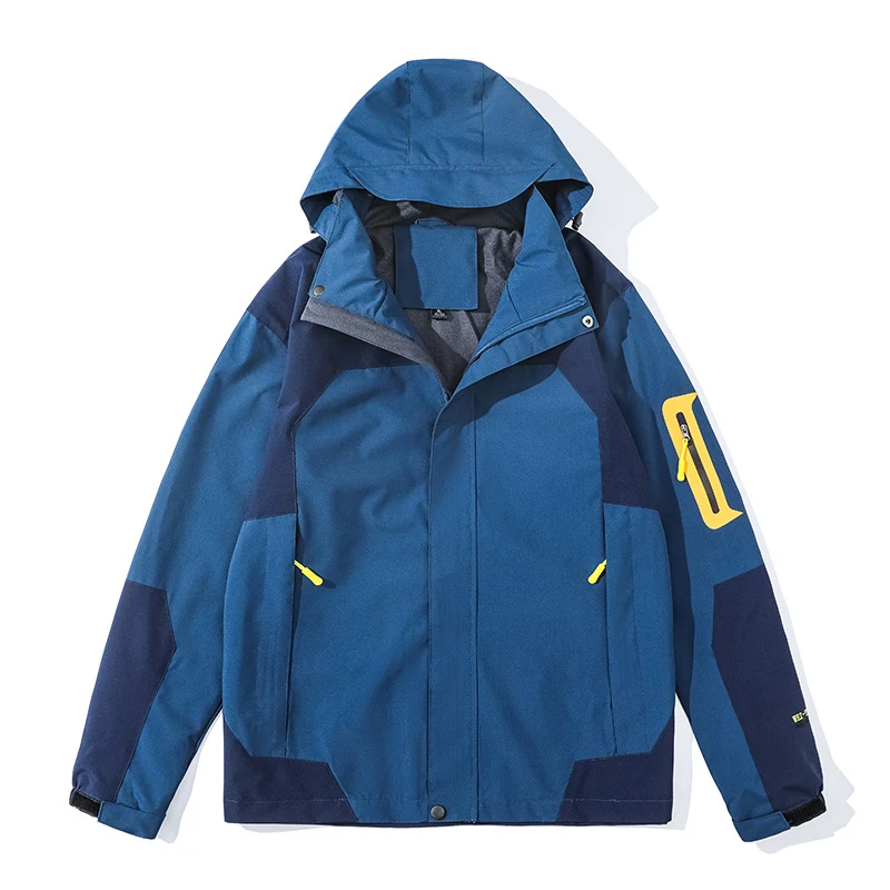 Herren leichte Softshell-Kapuzenjacke mit Fleece-Innenlage und Ärmeltasche Drune