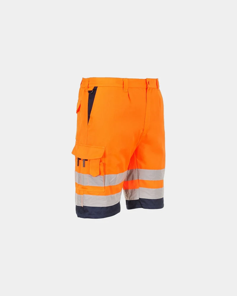 Bermuda HiVis Poly-Baumwolle für warme Tage zum Personalisieren