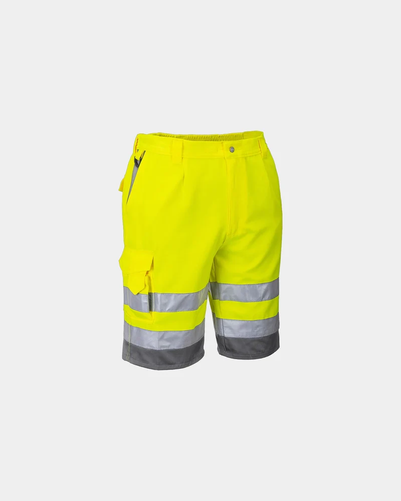 Bermuda HiVis Poly-Baumwolle für warme Tage zum Personalisieren