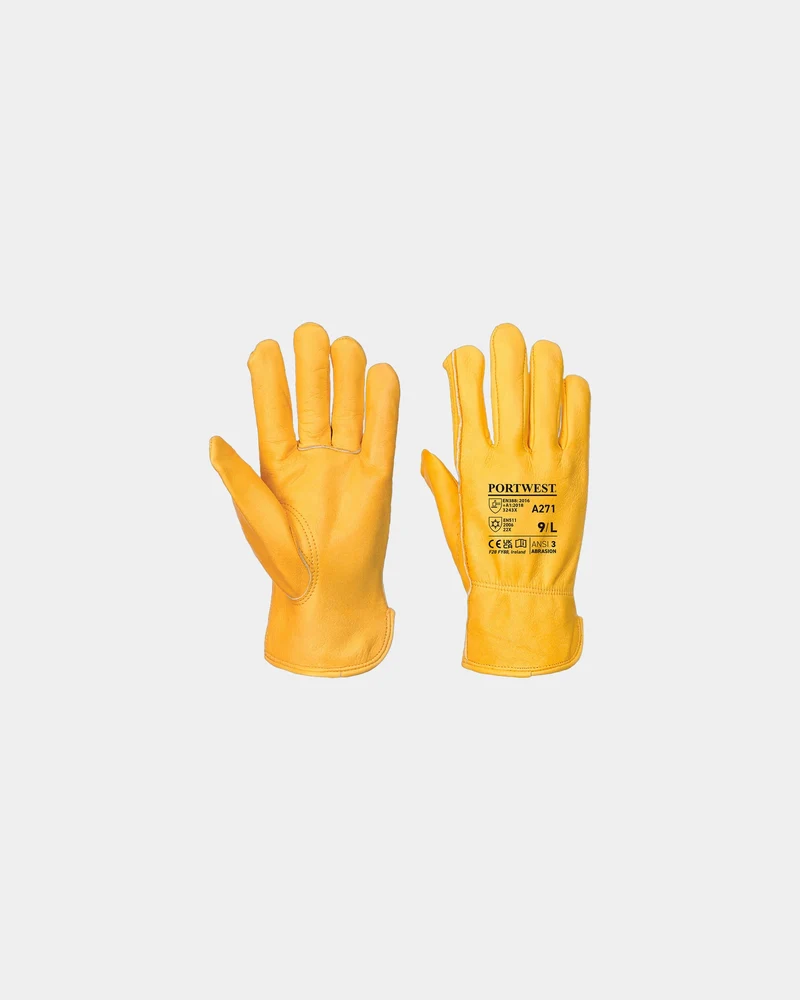 Arbeitshandschuh Leder Portwest Driver zum Personalisieren
