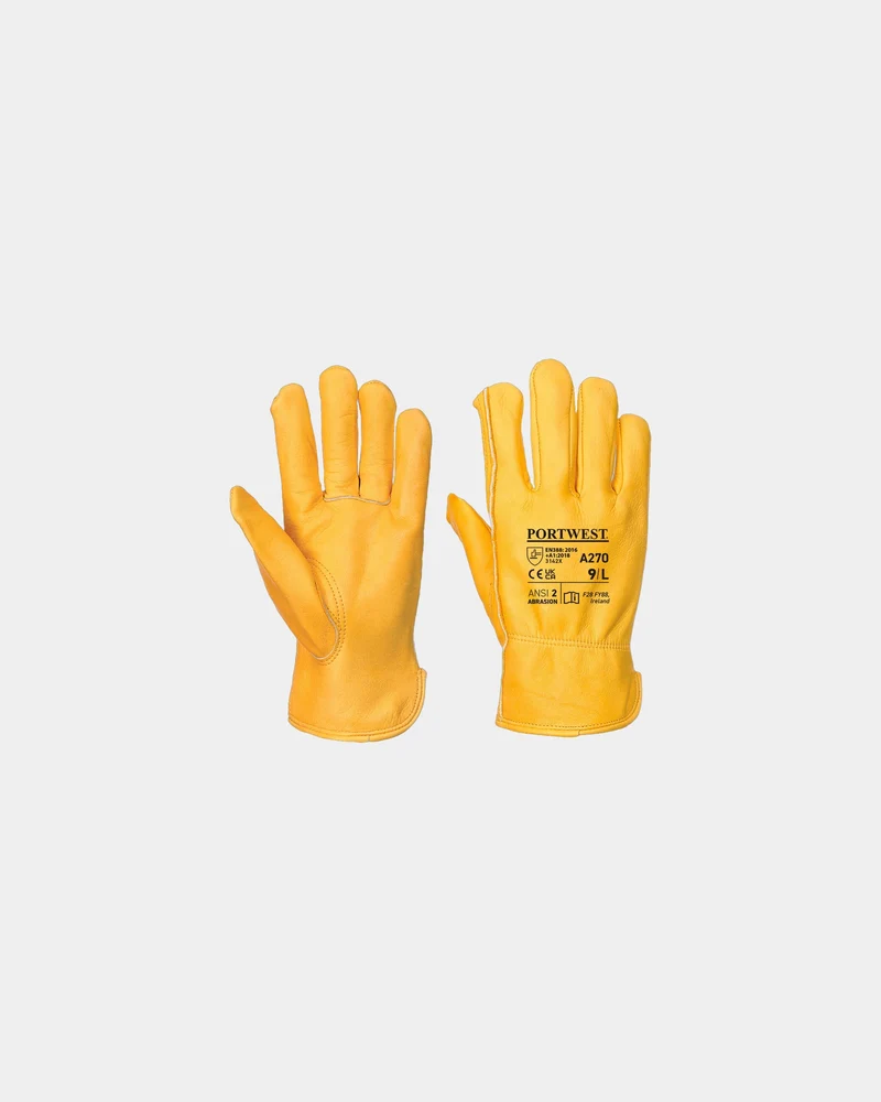 Arbeitshandschuh Leder Portwest Driver zum Personalisieren