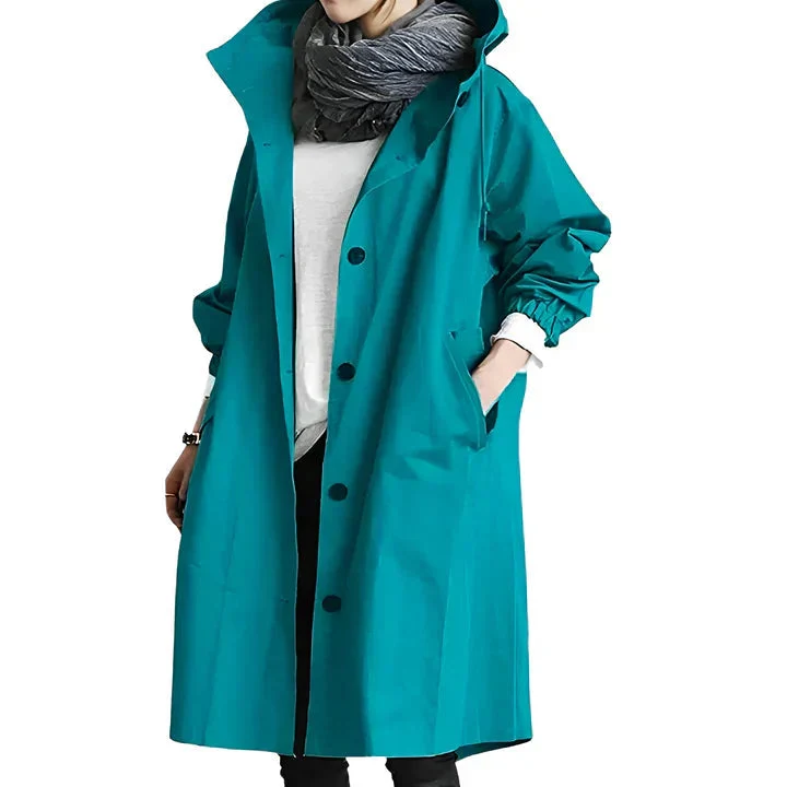 Madeline | Waterproof Hooded Rain Jacket