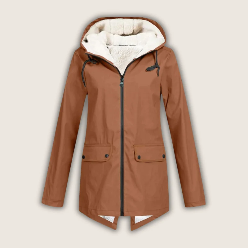 Jessica | Modern & Warm Waterproof Rain Jacket