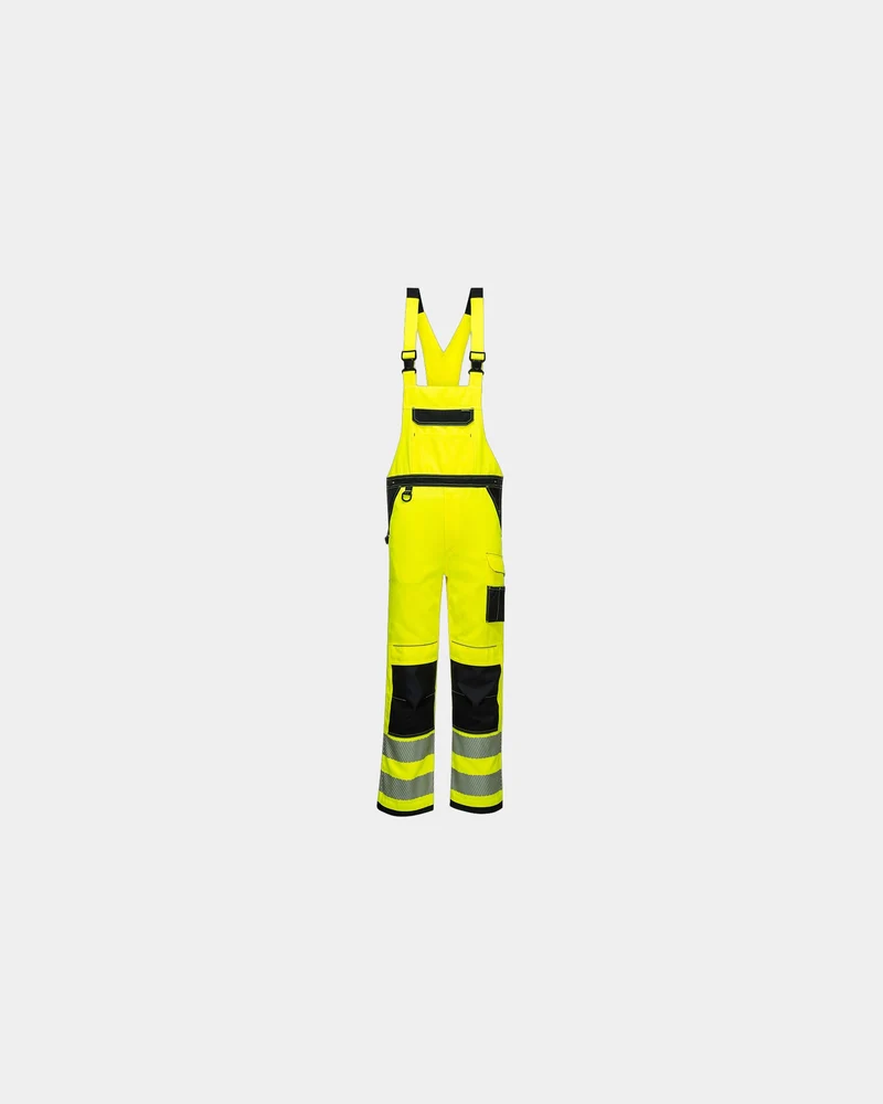 Latzhose hochsichtbar reflektierend PW3 zum Personalisieren