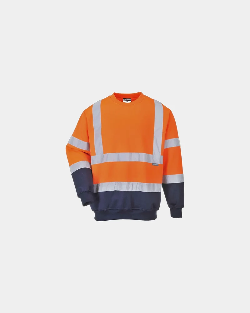 Sweatshirt zweifarbig HiVis 300 g/m² zum Personalisieren
