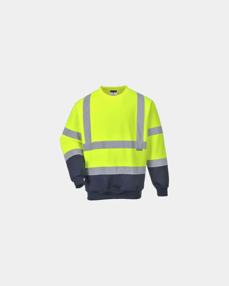 Sweatshirt zweifarbig HiVis 300 g/m² zum Personalisieren