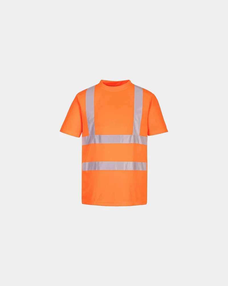T-Shirt hochsichtbar 100% recyceltes Polyester zum Personalisieren